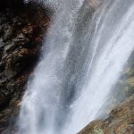 Grande cascade en canyoning dans le moulin de Roubion près d'Isola 2000